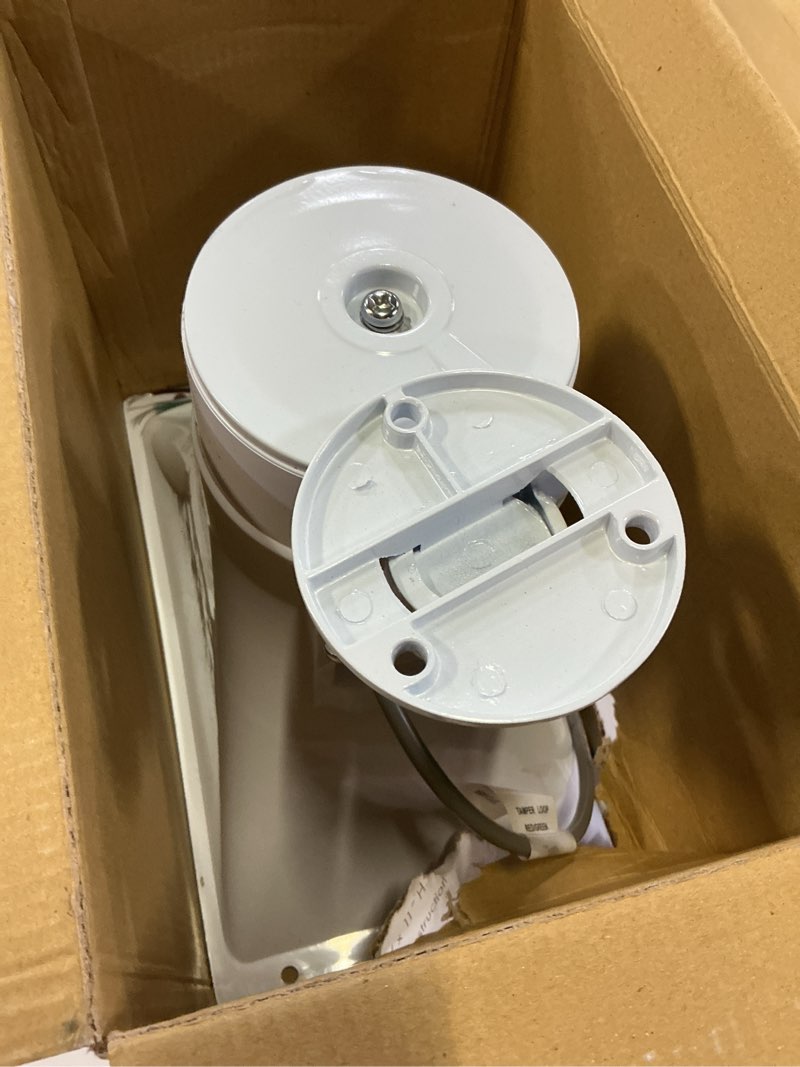 Condition photo showing As Is for speco 6.5 inches weatherproof pa speaker - spc-40rp, 40w, 120db, 8 ohm, white, durable modern, audio equipment