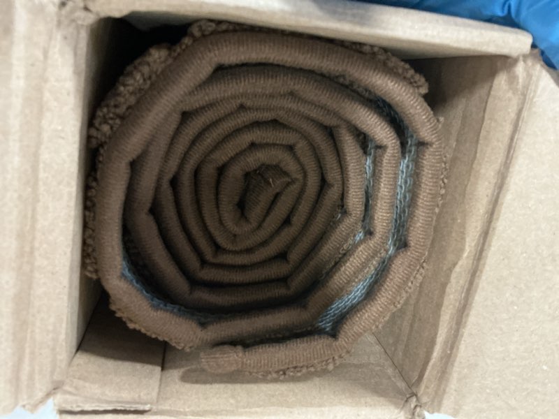 Condition photo showing As Is for BEQHAUSE Door-Mat Non-Slip Front Doormat Low-Profile Entrance Mats for Front Door Entry Resist Dirt Washable Doormat Absorbent Entryway Door Mat,Brown,36"x60" Brown 3' x 5' (Rectangular)