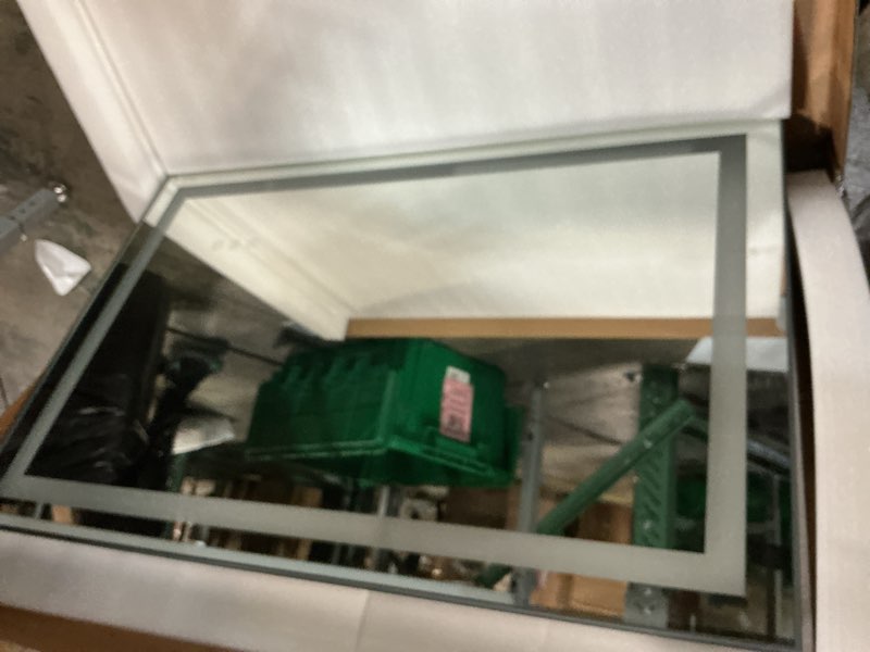 Condition photo showing Good Condition for newbulig 28"x 36" led bathroom mirror with lights, anti-fog | lighted bathroom vanity mirror for wall, memory function, dimmable, tempered glass, shatter-proof white-led 36"l x 28"w