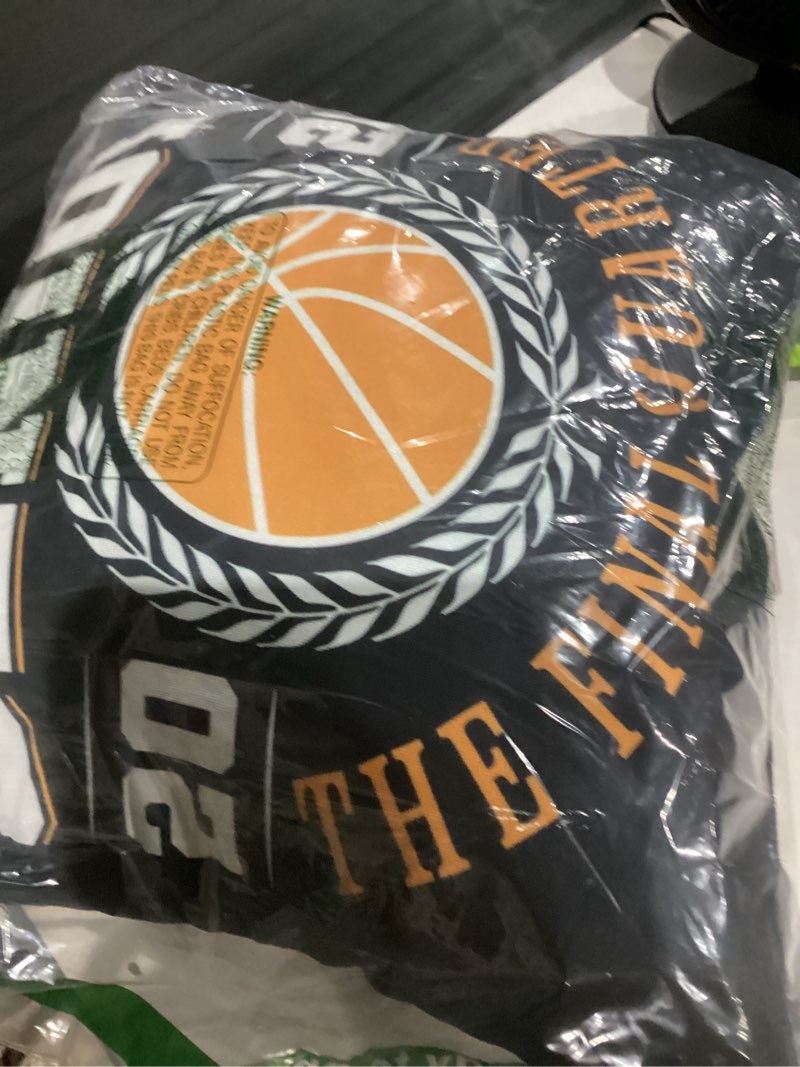 Condition photo showing Good Condition for Senior Basketball 2026 The Final Quarter Throw Pillow 18x18