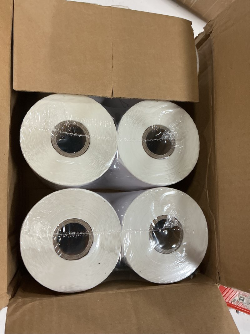 Condition photo showing New/Like New for 6 rolls 4" x 6" direct thermal printer label, 250 labels/roll, total 1500 thermal shipping labels, strong adhesive, commercial grade, perforated, compatible with most thermal printers (not for dymo) 6 rolls/1500 labels