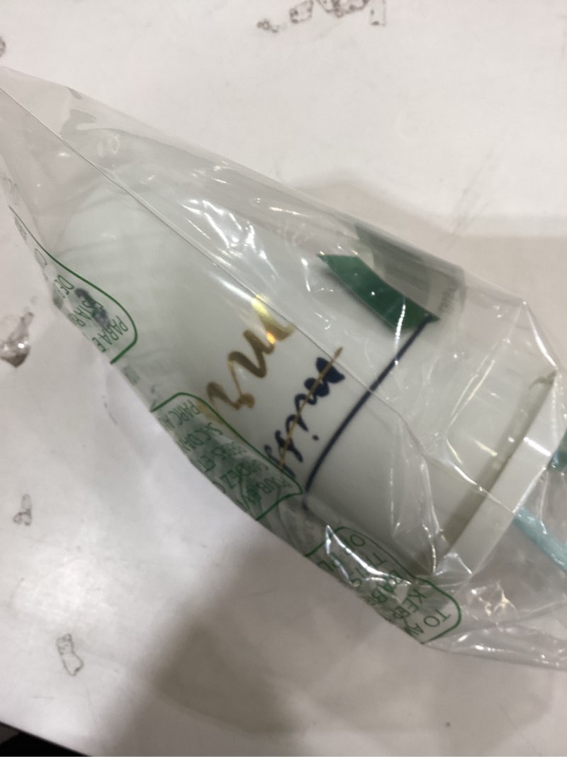 Condition photo showing New/Like New for Kate Spade New York Acrylic Bridal Tumbler with Lid and Straw, 20 oz Tumbler for Bride to Be, Slim Double Wall Tumbler, Miss to Mrs. (White)