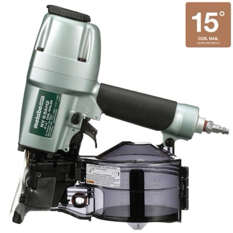metabo hpt 2-1/2-in 15 -degree pneumatic siding nailer