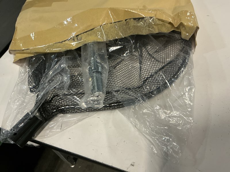 Condition photo showing Good Condition for catch net - small animal catcher for chicken, duck, goose, fish, cat, bird, raccoon, dog and others (43"-78" handle with 20" net opening) black