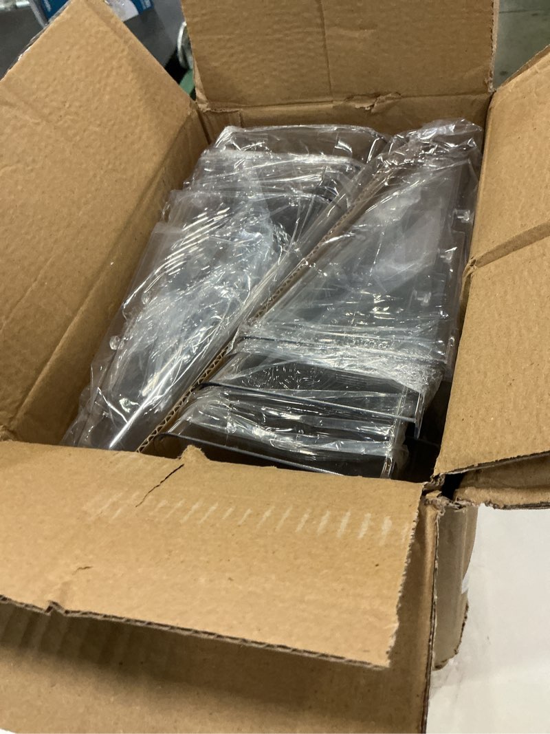 Condition photo showing New/Like New for 6 Pack Clear Acrylic Single Pocket, Plastic Hanging Wall Mount File Holder for Office Home, Clear Clear pack6