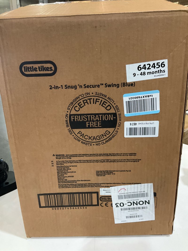 9 - 2-in-1 snug 'n secure™ swing (blue)