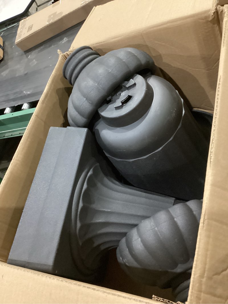 Condition photo showing Good Condition for arcadia garden products pl51bk-2 deluxe plastic urn(pack of 2), black black 16"x27"