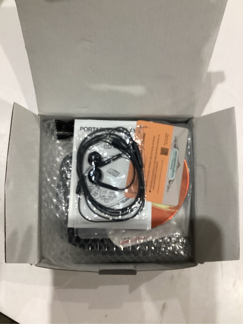 Condition photo showing Good Condition for Portable CD Player with Headphones, Rechargeable Discman CD Player for Car & Home, Small CD Players Portable with 60s Anti-Skip, Supports CD/MP3/WMA/TF Card/AUX, Backlit/Lock/Programmable/Timer Blue-CD Player with 1200mAh