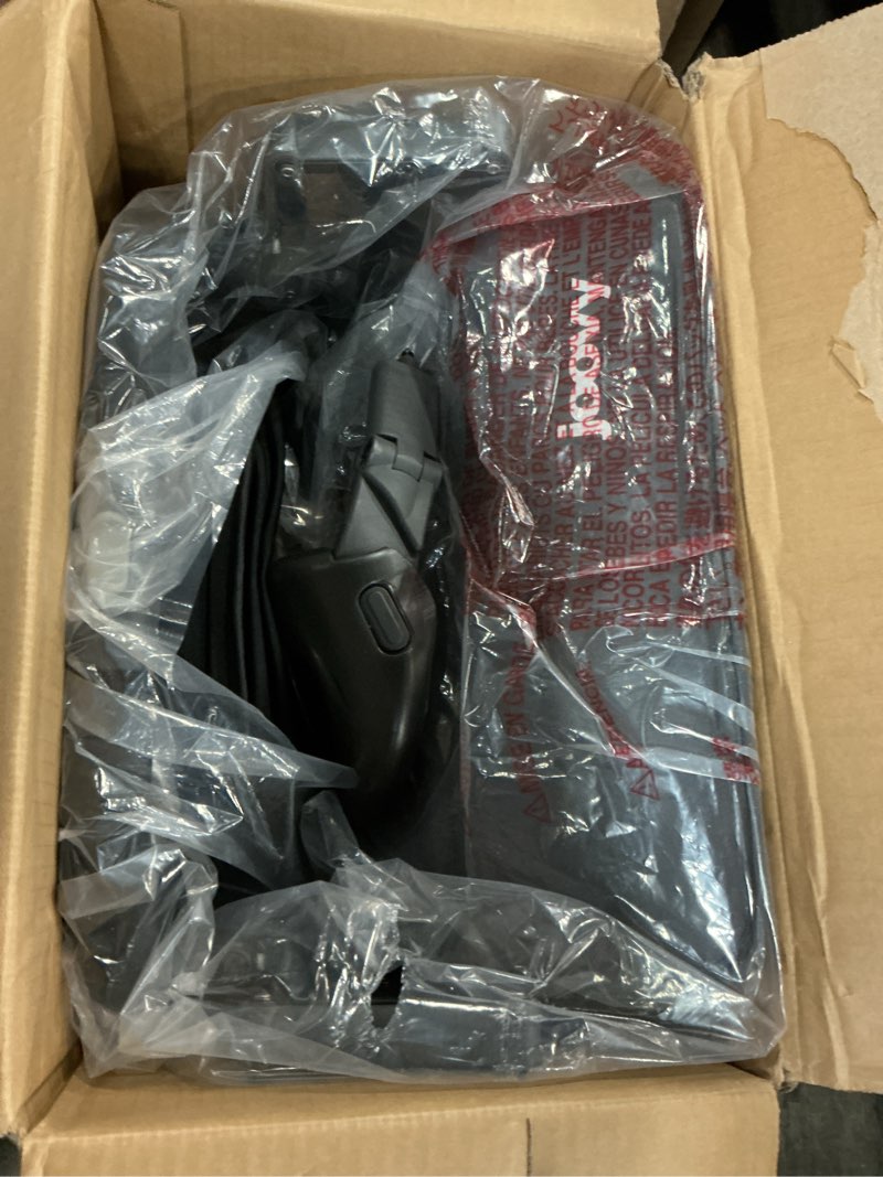 Condition photo showing Good Condition for joovy kooper lightweight baby stroller featuring removable, swing-open tray, big wheels, reclining seat with footrest, extra-large retractable canopy, and compact fold (forged iron) kooper forged iron