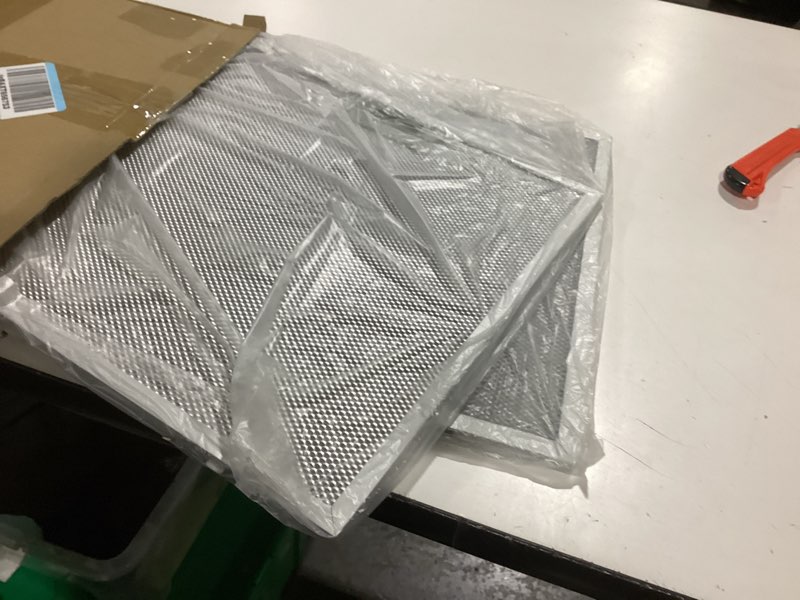 Condition photo showing As Is for WB02X27207 Range Hood Grease Filters Compatible with GE Range Vent Hood JVX5300BJ1TS JVX5300DJ1BB JVX5300DJ1WW Replace For 4463981 PS11771771 EAP11771771-2 Pack 13.77 x 13.77 x 0.39 Inches