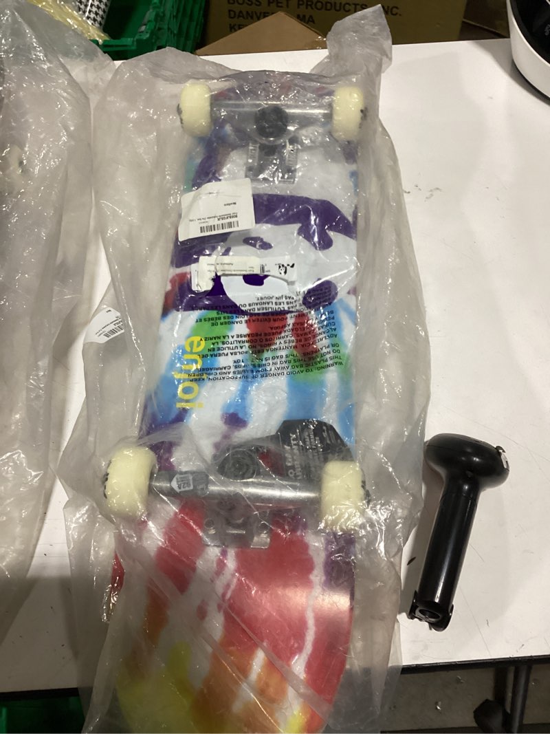 Condition photo showing New/Like New for enjoi skateboards completes (tie dye, 7.375)