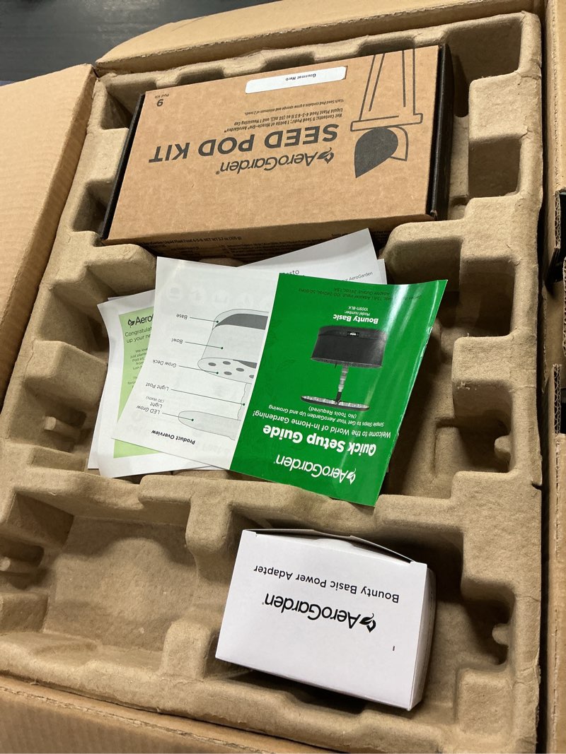 Condition photo showing New/Like New for AeroGarden Bounty Basic Indoor Hydroponic Herb Garden, Black