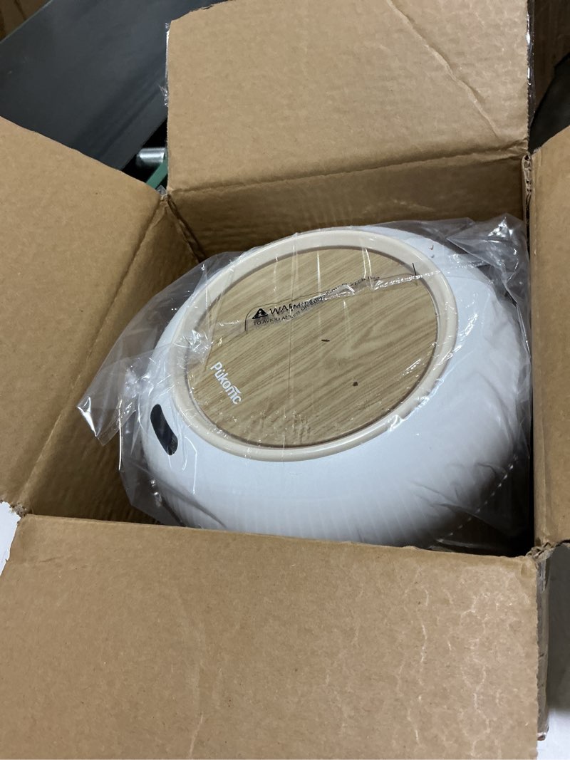Condition photo showing New/Like New for pukomc smart sensor wastebasket, convenient and hygienic easy to use, technology sensor waterproof wastebasket plastic trash can for kitchen, bathroom, bedroom, living room, office and outdoor 1 pack white