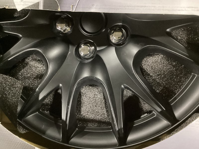 Condition photo showing Good Condition for auto drive 16 inch black hubcap wheel covers - set of 4 - fits most cars