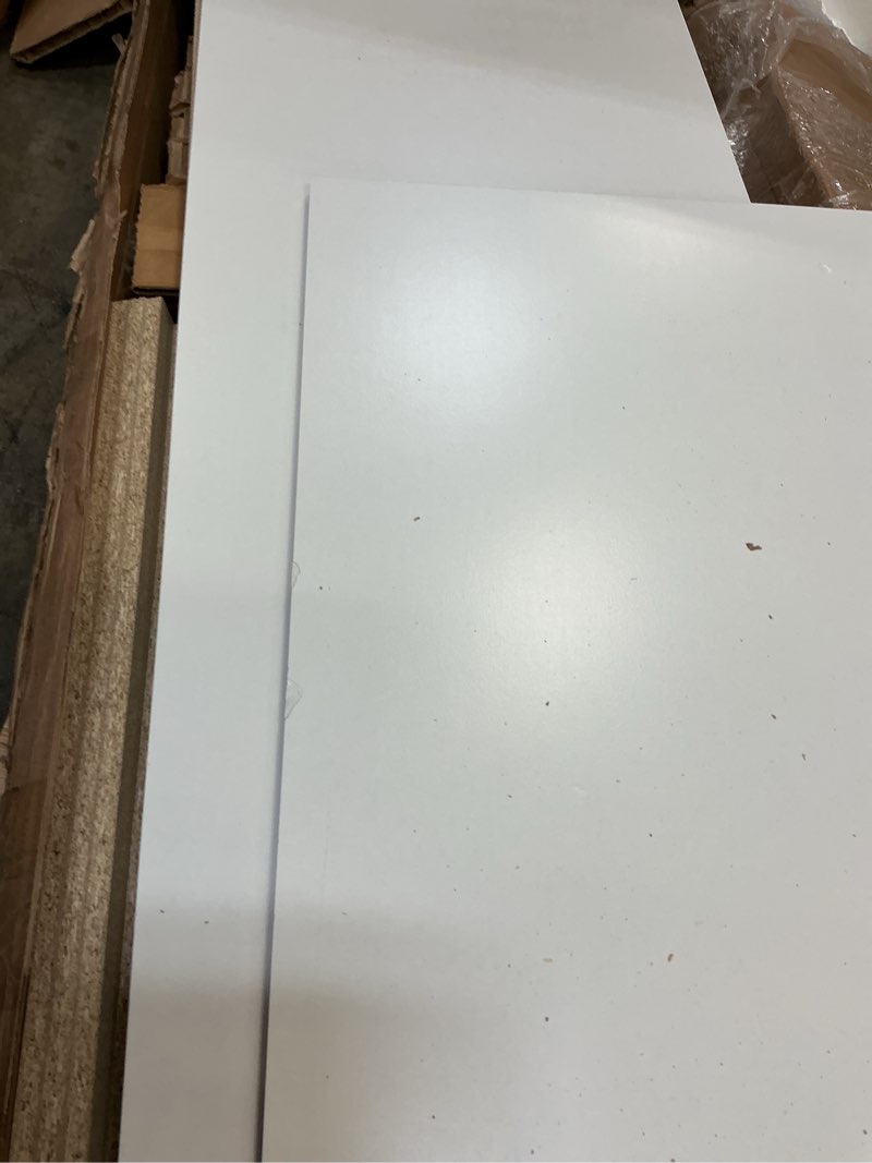 Condition photo showing As Is for gizoon 5 drawer dresser, white wood chest of drawers for bedroom, 43.3" large capacity storage cabinet with anti-tip device, for clothes, living room, hallway, office