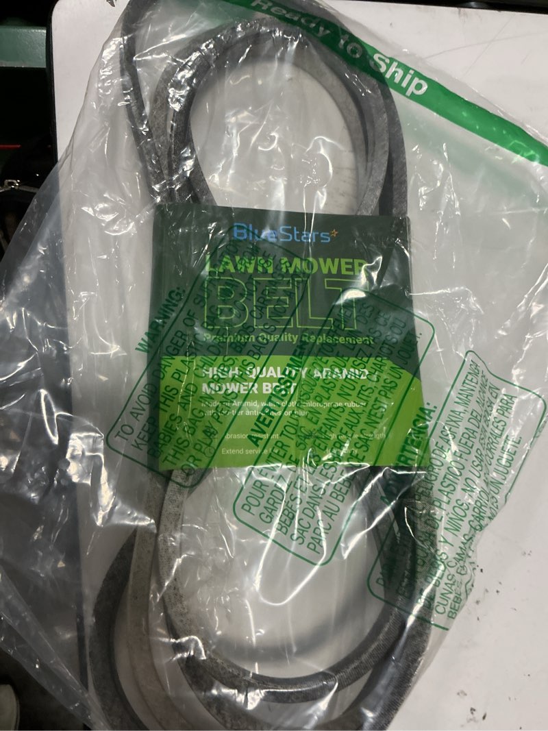 Condition photo showing Good Condition for bluestars gx26422 mower deck belt - compatible with john deere z355e z375r z325e z355r z330m z330r z365r ztrak zero turn mowers and more | aramid cord | 145.5" x 0.5" gx26422 aramid cord