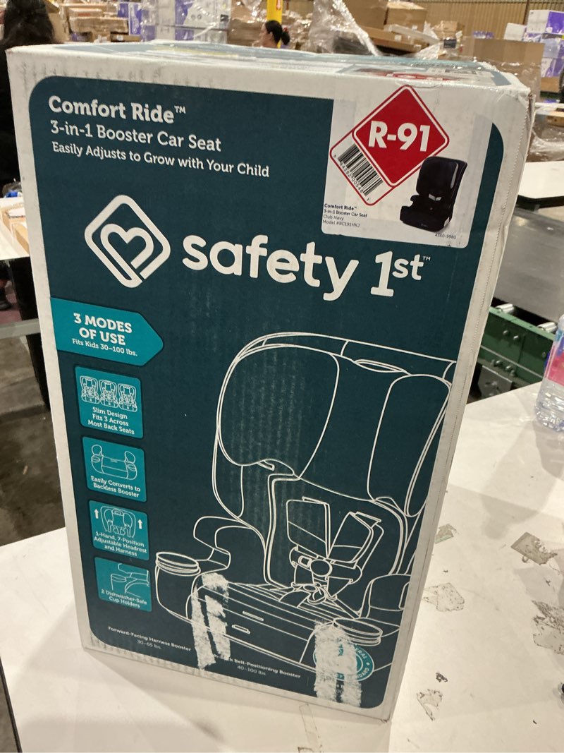 Condition photo showing Good Condition for safety 1st boost-and-go essential 3-in-1 booster car seat, highback & backless modes, lightweight, easy install, labrador ii