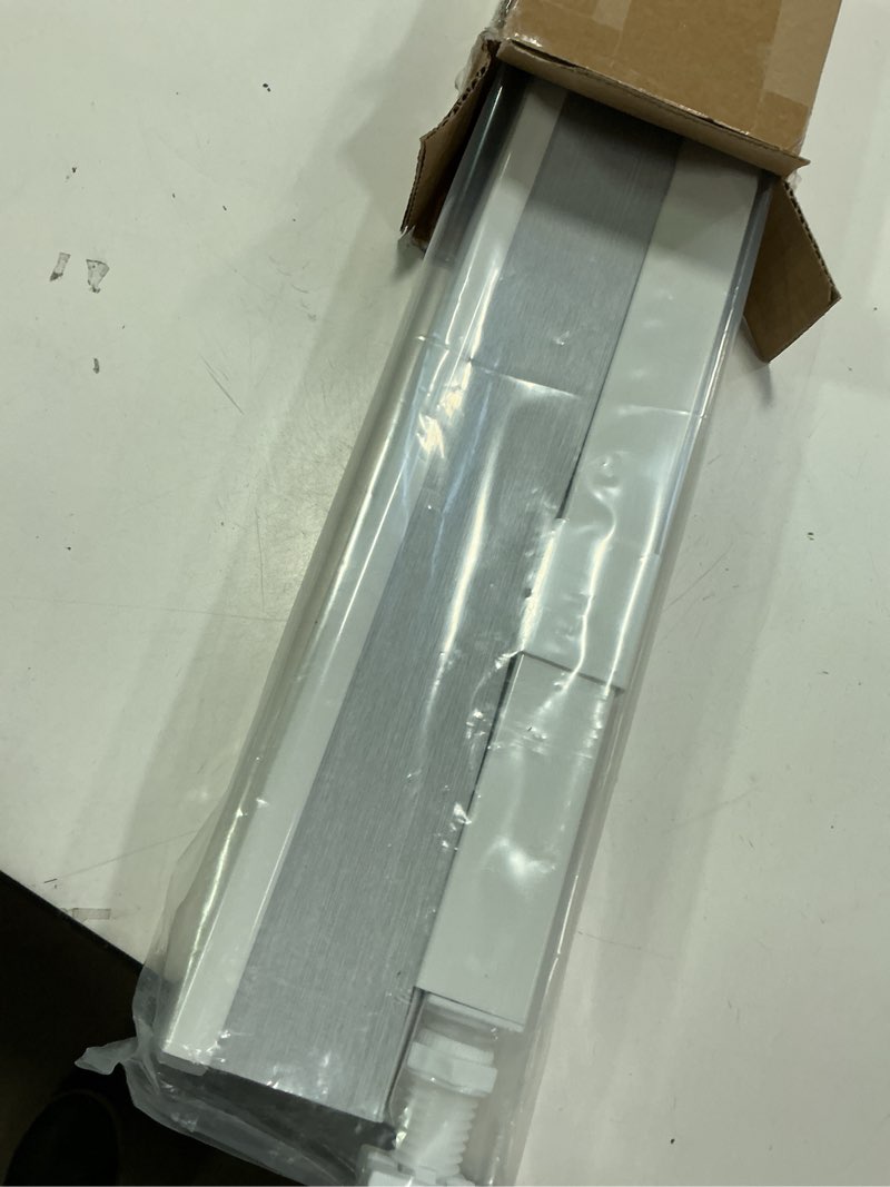 Condition photo showing Good Condition for LazBlinds Cordless Cellular Shades, No Tools No Drill Blackout Honeycomb Shades Pleated Blinds for Windows, 46" W x 64" H, Silver White Blackout-silver White 46'' W x 64'' H