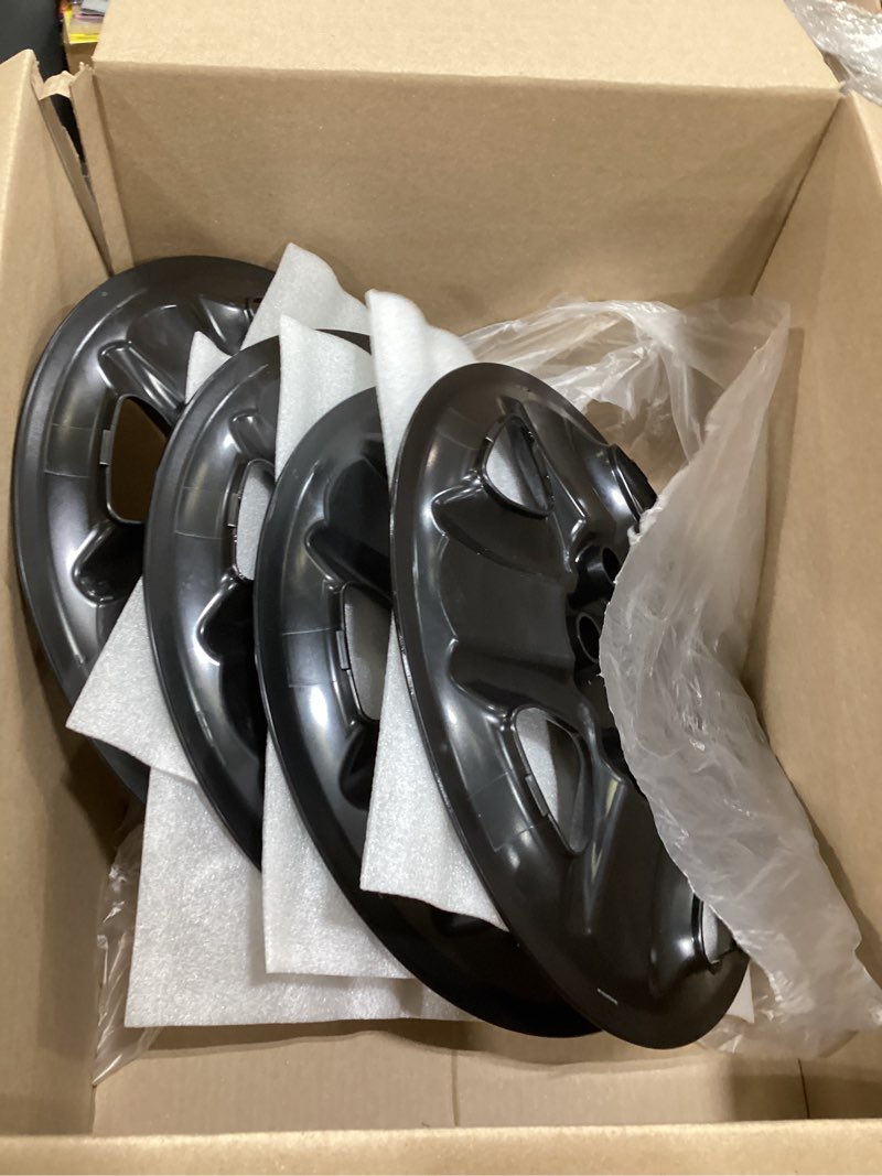 Condition photo showing Good Condition for 17" glossy black wheel skins (set of 4) fit for toyota rav4 2006-2012, 17 inches abs wheel covers compatible with 06-12 rav4 steel wheels- auto tire cover replacement 42611-0r020 42611-42200