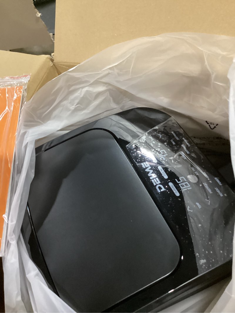 Condition photo showing As Is for DEIME Air Fryer 4.5 Qt, Small Airfryer Digital Space Saving Compact, Bake, Reheat, Roasts for Quick Easy Meals, Mini Compact & Quiet, Nonstick & Dishwasher Safe Basket with Toast Rack (Black)