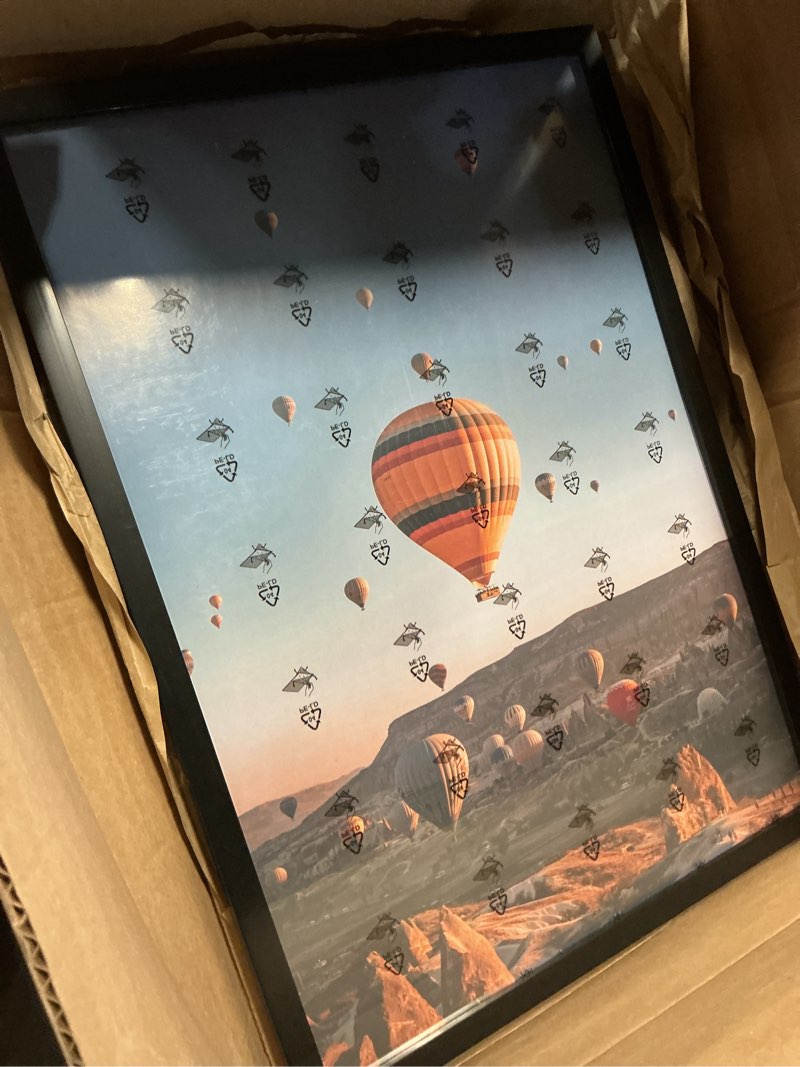 Condition photo showing Good Condition for 15x21.25 picture frame for wall display, 15x21.25 black picture frame with shatter resistant plexiglass, stable and sturdy 15 x 21.25 puzzle frame for wall display, handpicked gift collection