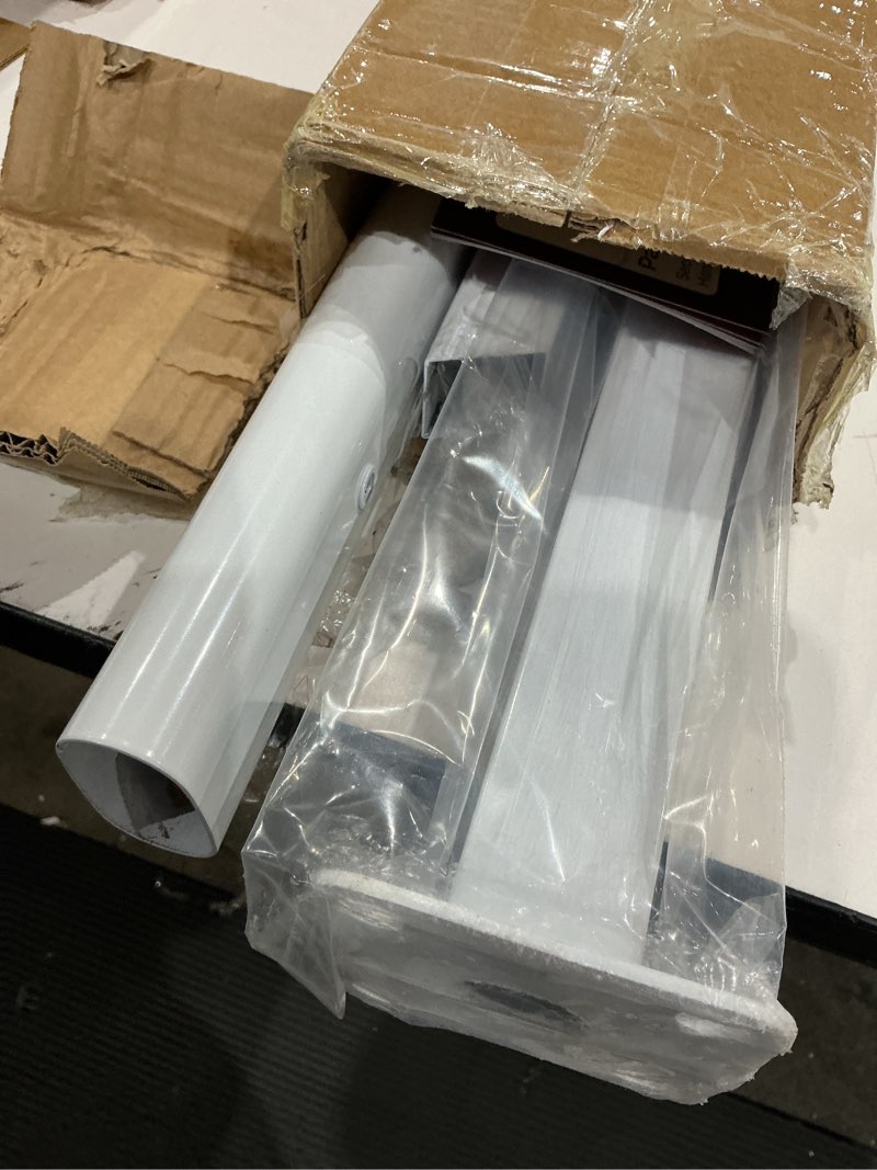 Condition photo showing Good Condition for hand rails for outdoor steps, 4 step handrail & indoor stair railing kit, railings for outdoor steps and hand rails for seniors for porch railing & deck hand rail, 3 to 4 steps white-straight 4 step 1
