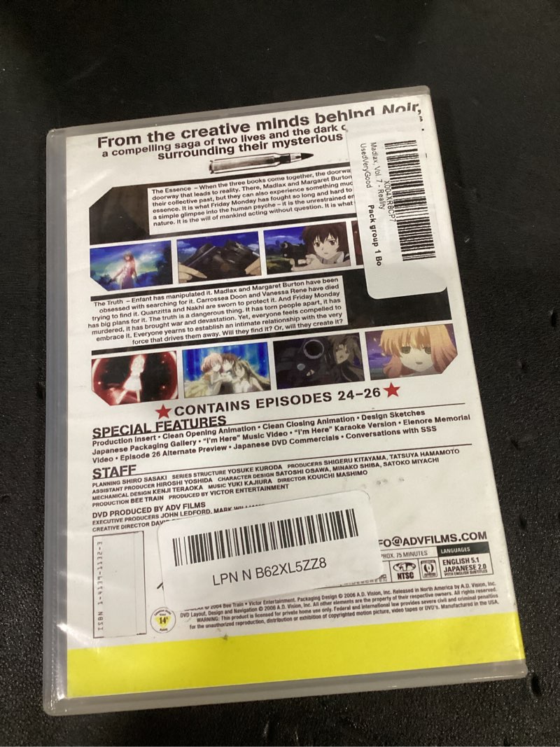 Condition photo showing As Is for madlax, vol. 7 - reality