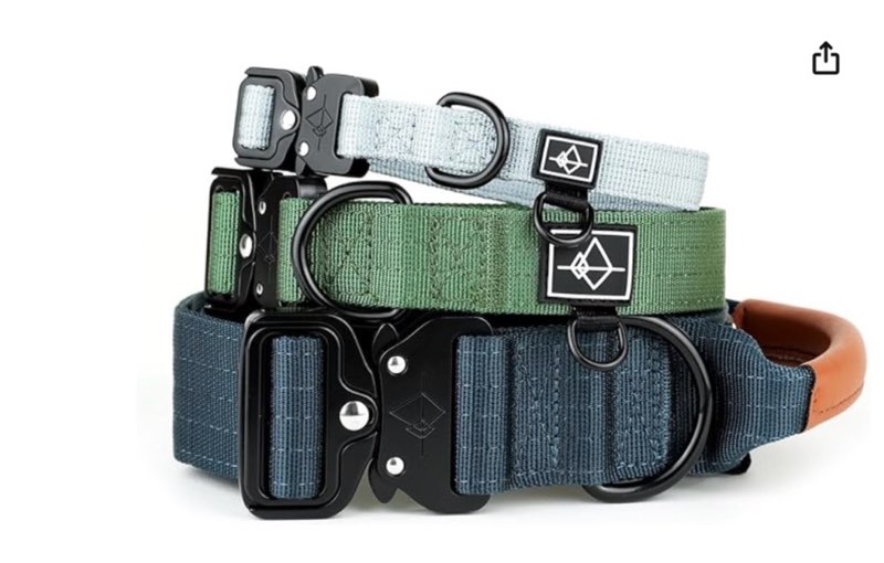 Made to ROAM Premium Dog Collar - Adjustable Heavy Duty Nylon Collar with Quick-Release Metal Buckle