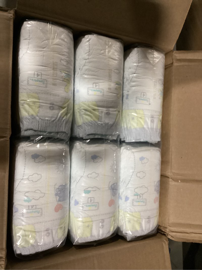 Condition photo showing New/Like New for Pampers Swaddlers Diapers, Size 4 (15-34 lbs), 150 Count, Absorbent, Keeps Baby Dry and Comfortable, Skin Safe Disposable Baby Diaper (Packaging May Vary) Size 4 150