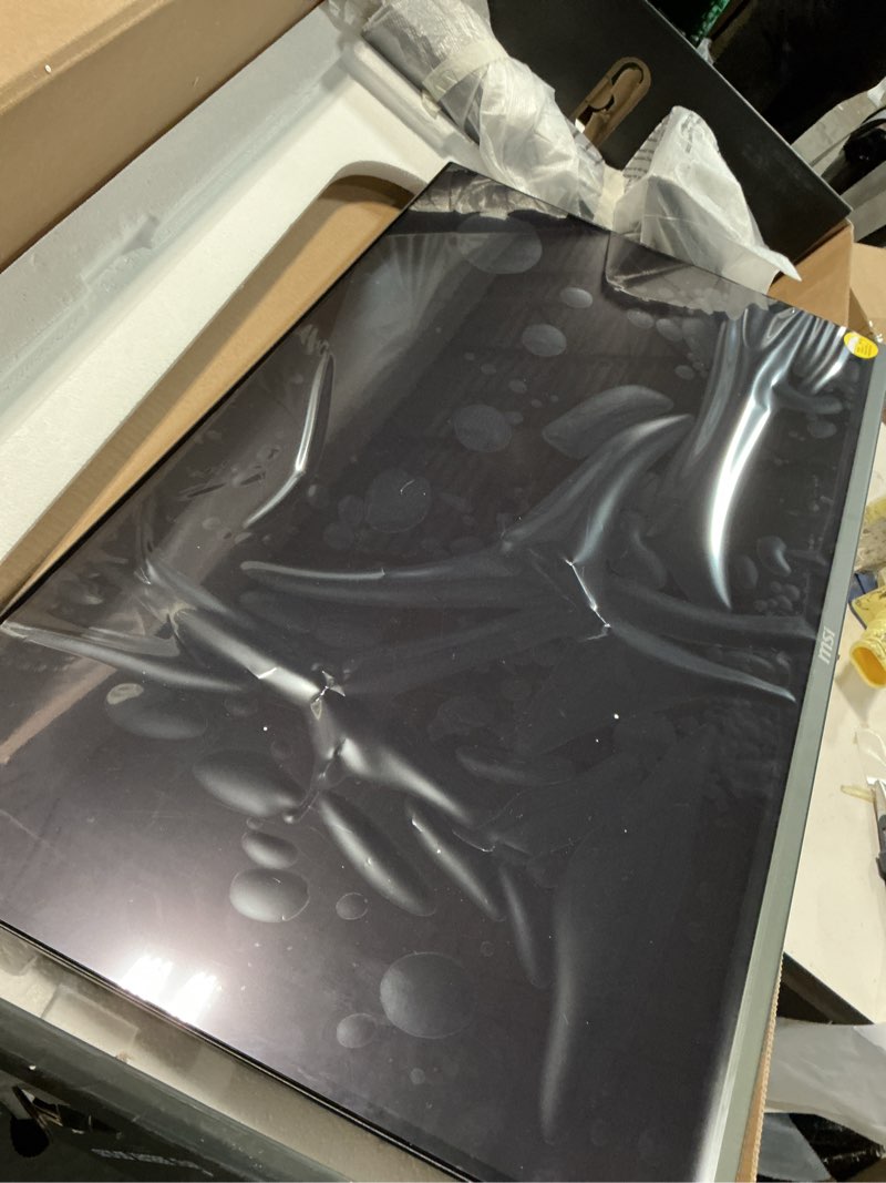 Condition photo showing As Is for msi MPG 322URX QD-OLED 32-inch 3840 x 2160 (UHD) Computer Monitor, 240Hz, Adaptive-Synch, HDMI, DP Port, VESA Mountable, Tilt, Speaker, 0.03ms, Black