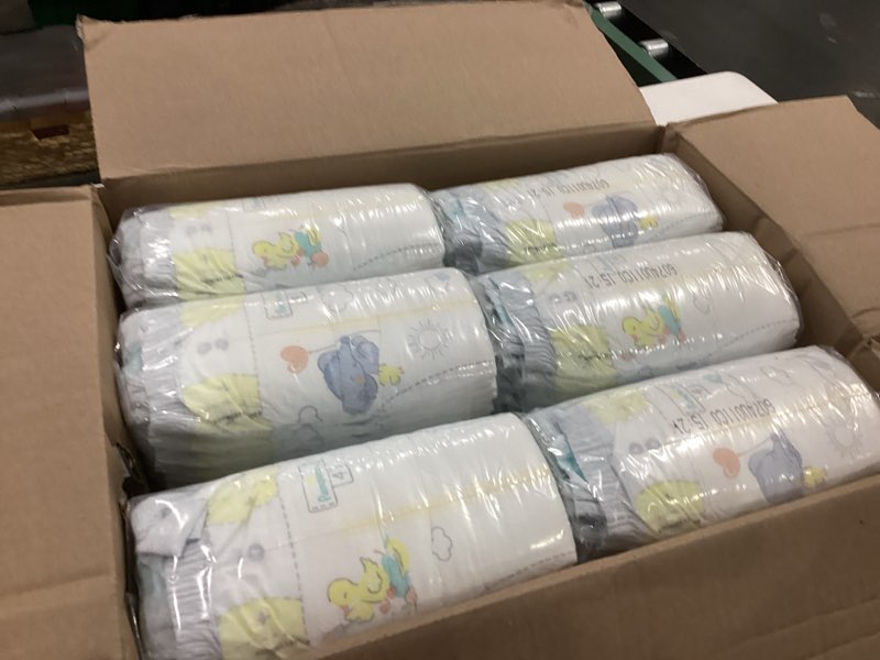 Condition photo showing Good Condition for pampers swaddlers diapers, size 4 (15-34 lbs), 150 count, absorbent, keeps baby dry and comfortable, skin safe disposable baby diaper (packaging may vary) size 4 150