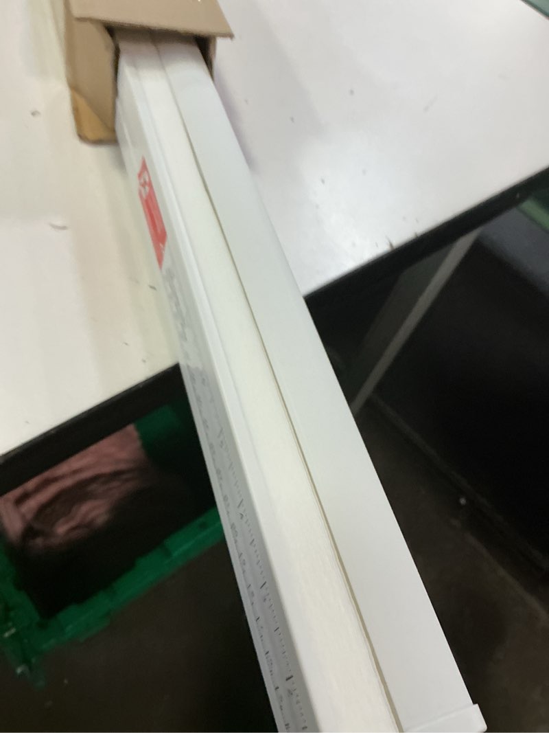 Condition photo showing Good Condition for blindsavenue cordless pleated window shades, easy install, no drill no tools, white, light filtering blinds, size 33.5" w x 64" h white 33.5"w x 64"h