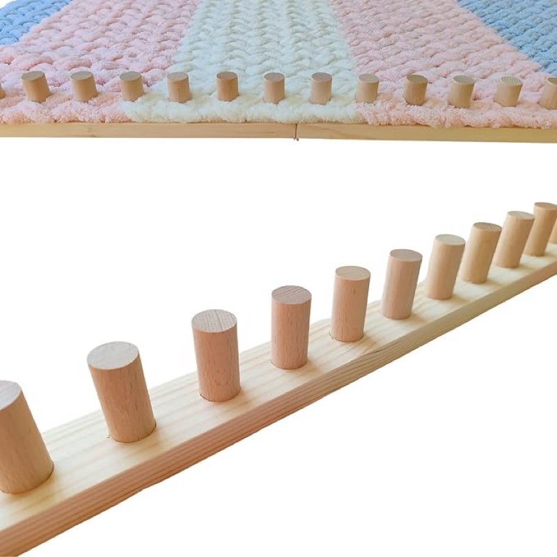 96” chunky knitting blanket loom - custom knitting loom - foldable and portable