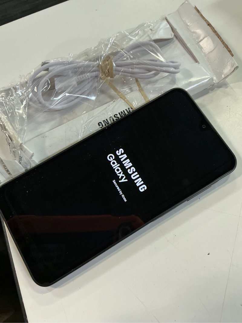 Condition photo showing As Is for samsung - galaxy a17 5g 128gb - black (verizon) *** working condition verified. no network or connectivity tests were performed. bidder be advised ***