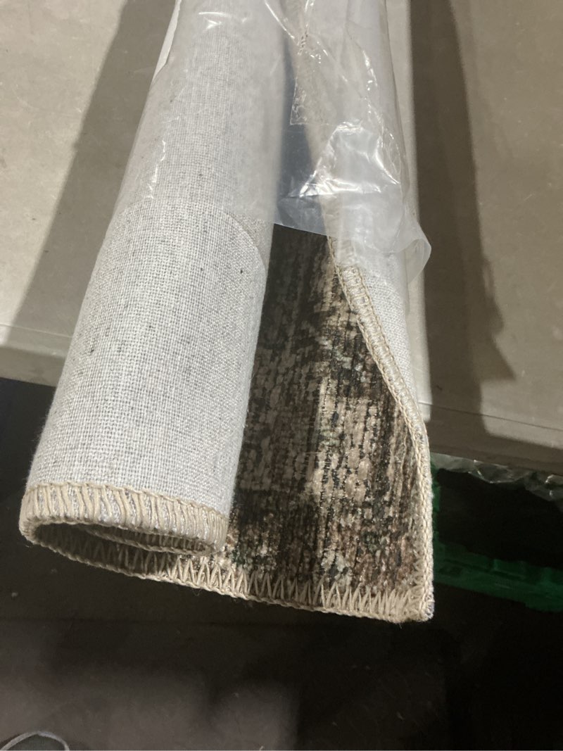 Condition photo showing Good Condition for loloi amber lewis billie collection, clay & sage 2'-3" x 3'-9" area rug – antique & distressed accent rugs for living room, bedroom, entryway & hallway, no shed high traffic area home decor rug clay / sage 2'3" x 3'9" (rectangular)