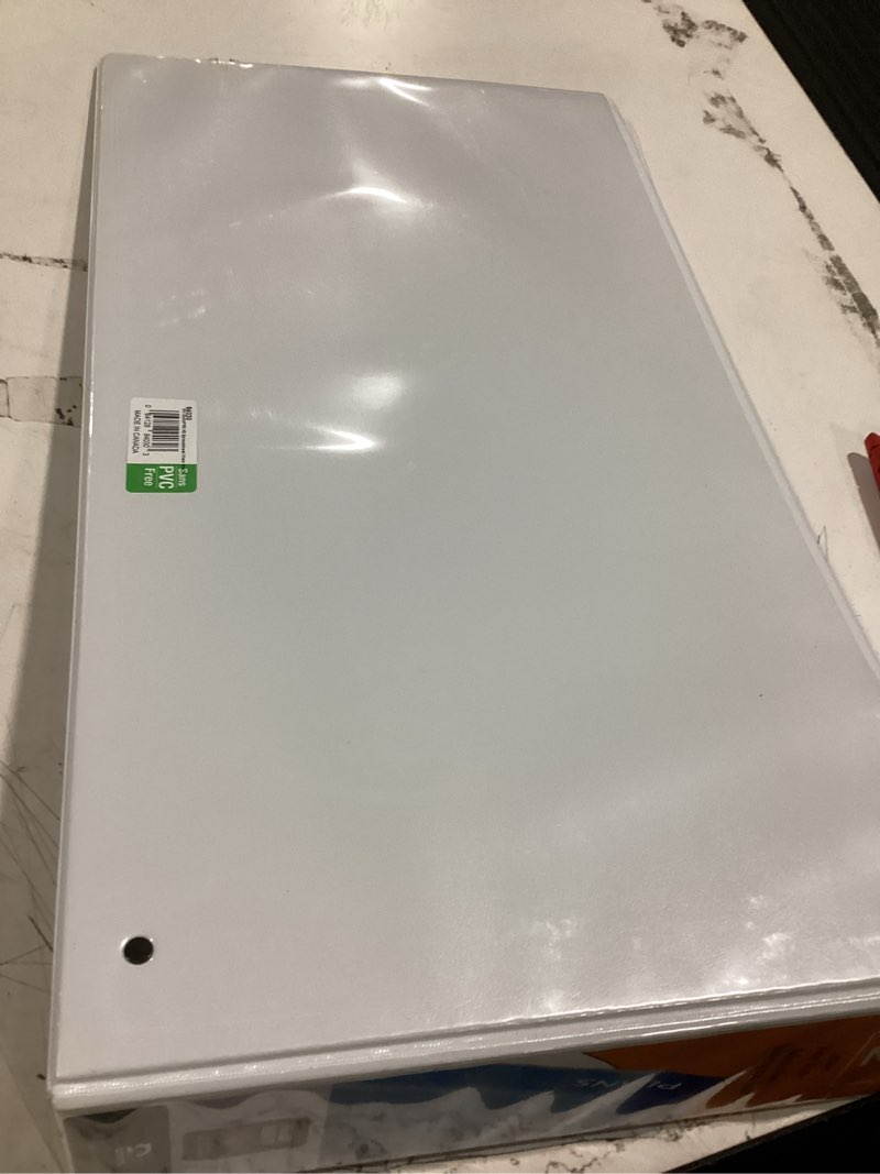 quickfit 94030 - ledger d-ring binder, white, 2" 1 pack 2 inch white