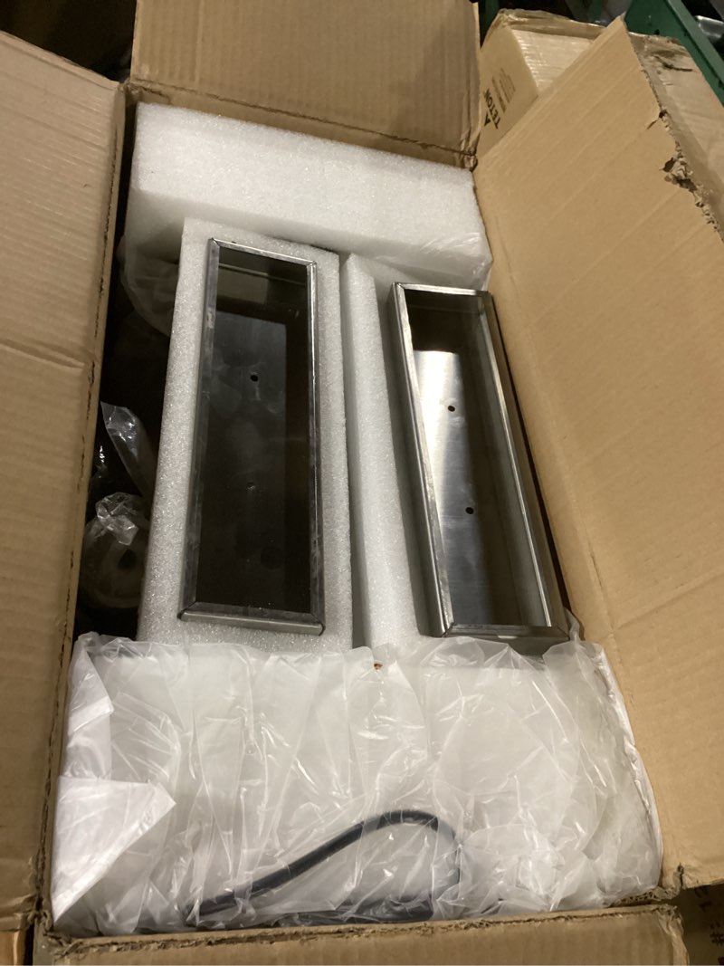 Condition photo showing Good Condition for Sausage Stuffer, 4.7Lbs/2L Electric Sausage Machine, Double Foot Pedal Sausage Maker, 304 Stainless Steel Sausage Press with 3 Stuffing Tubes & Sausage Recipe, Silver