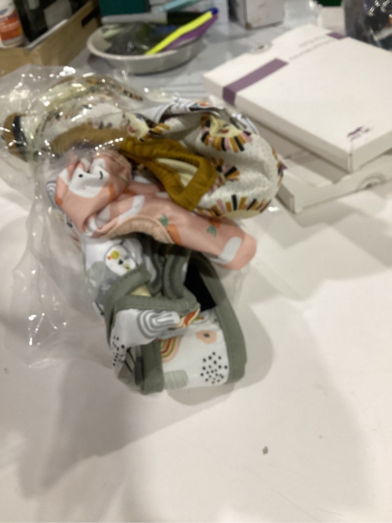 Condition photo showing Good Condition for Langsprit Washable Female Dog Diapers (3 Pack) -Doggie Reusable Diapers for Doggy Puppy Female in Period - Highly Absorbent Dog Heat Panties with Adjustable Snaps (Rabbit, Owl, Lion, Large) Large Rabbit, Owl, Lion