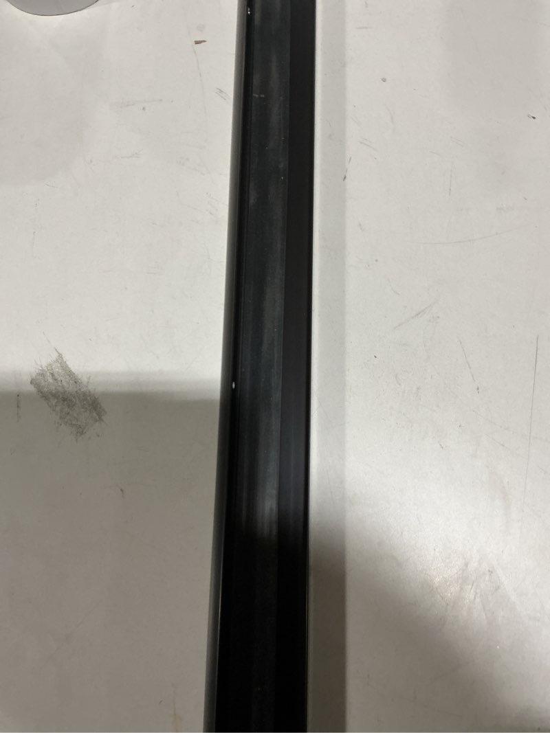 Condition photo showing Good Condition for 1 Pcs 1-3/4" x 36" U Shaped Aluminum Door Bottom Sweep with Drip Cap Screw-on Weatherstrip Draft Stopper for Exterior, Front, Bottom of Door (Black) 1 Black
