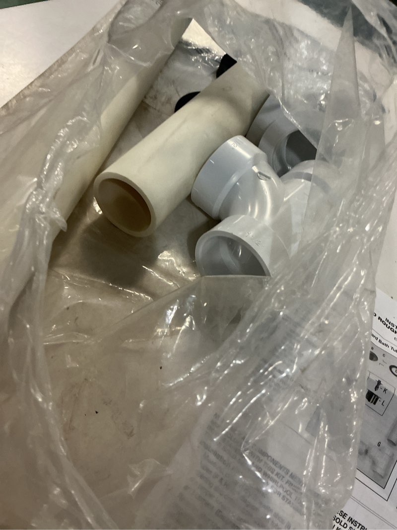 Condition photo showing As Is for 7345396 water softener bypass valve kit, 1" high flow replacement valve | with adapters, clips, o-rings & gaskets, compatible with whirlpool kenmore ge ecopure morton northstar softener systems