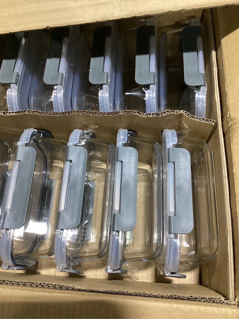 M MCIRCO 10-Pack,22 Oz Glass Meal Prep Containers,Glass Food Storage Containers with lids,Lunch Cont