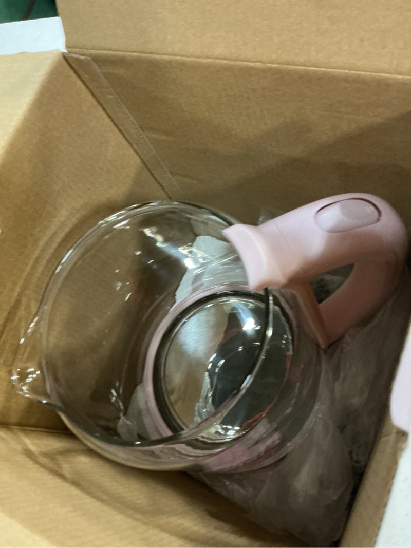 Condition photo showing item condition for Paris Hilton Electric Kettle, Fast Boil with Auto Shut-Off, LED Indicator, 360° Base, Cord Storage, 1.8-Liter, Glass, Pink