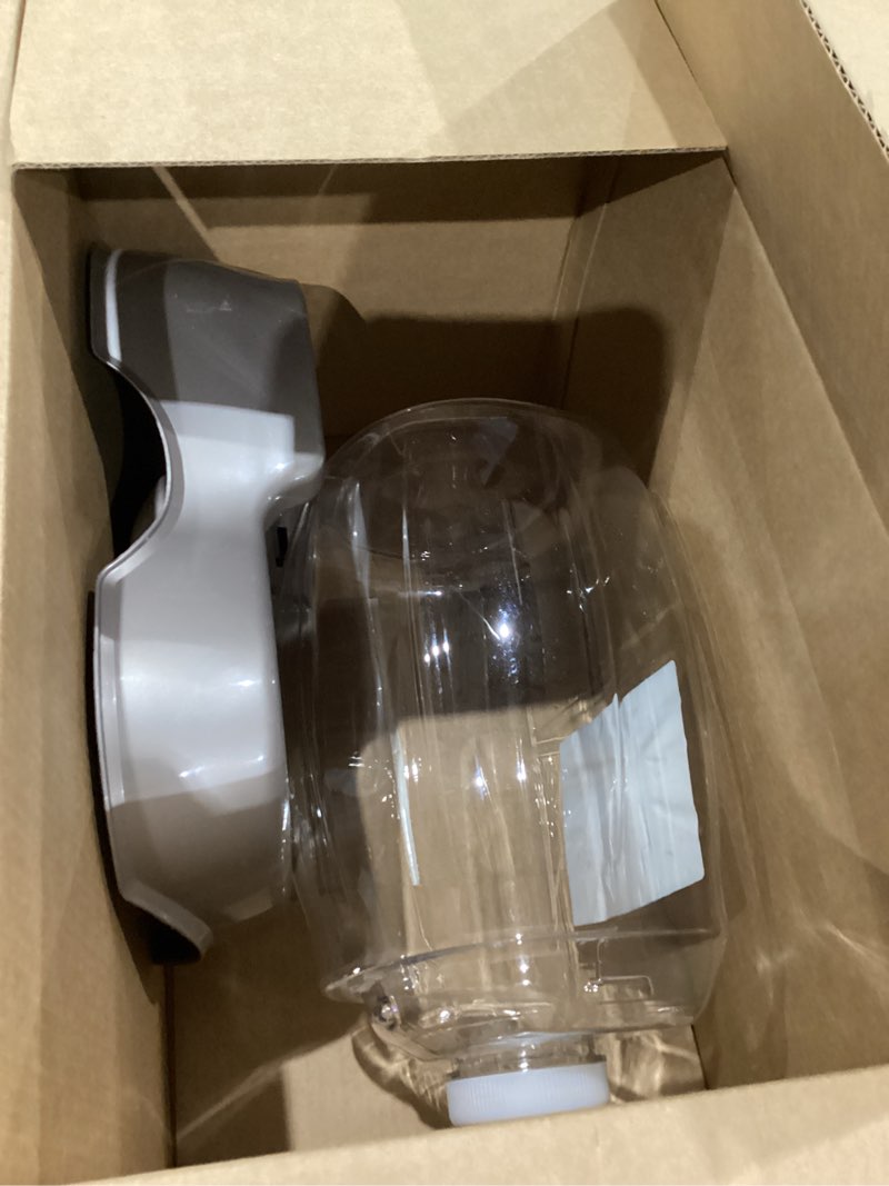 Condition photo showing As Is for Petmate Pet Cafe Cat and Dog Water Dispenser - Water Bowl for Cats and Dogs, USA Made, 3 GAL, Pearl Tan Pearl Tan 3 GAL