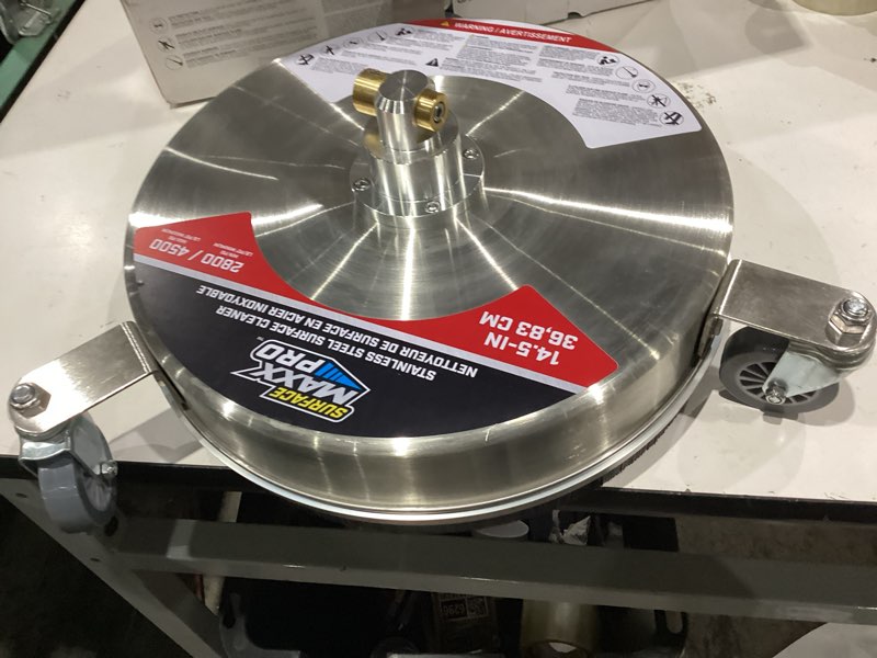 Condition photo showing Good Condition for surfacemaxx 14.5-in up to 4500 psi rotating surface cleaner for gas pressure washers