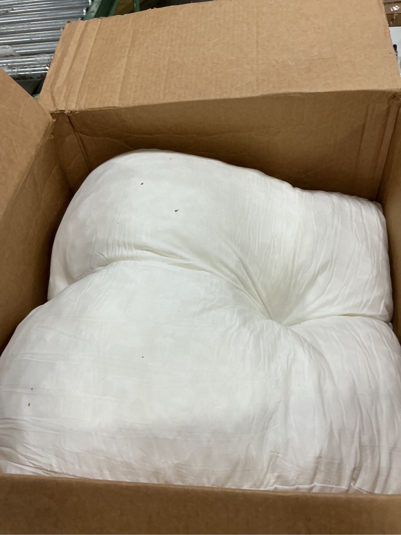 Condition photo showing As Is for HOMBYS Shredded Foam Sofa Back Cushions, Supportive Back Cushion Replacement for Couch, Stuffing Filling Lumbar Support Pillow for Couch, Bed, Floor, (26"x19"x5")