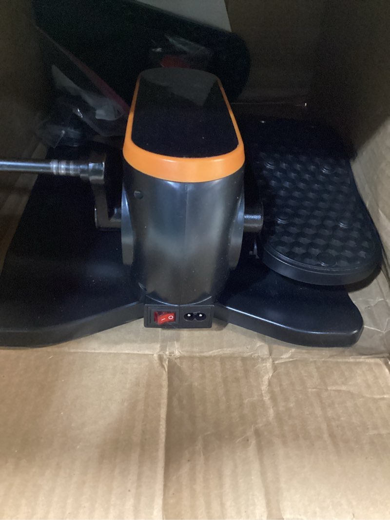 Condition photo showing As Is for under desk elliptical machine for senior 12 speed leg exerciser while sitting for seniors as seen on tv quiet & portable electric seated foot pedal exerciser for home office