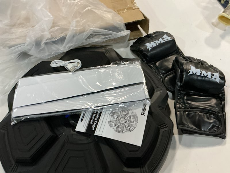 Condition photo showing Good Condition for Music Boxing Machine for Adults,Smart Boxing Training Machine,Wall Target Punching Workout for Kids,Reflex Training Suitable for Home,Office,Gym,Fun Fitness Equipment Black