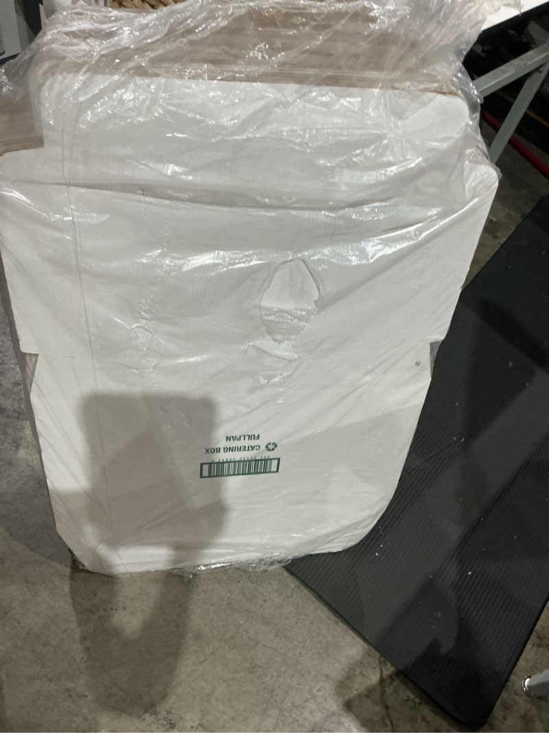 Condition photo showing Good Condition for corrugated catering box full pan, white