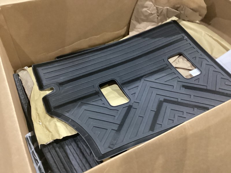 Condition photo showing As Is for rongtaod cargo mat compatible with 2025 2026 subaru forester no hybrid trunk mat trunk liner cargo liner back seat cover protector tpe all weather forester accessories (trunk mat+backrest mats)
