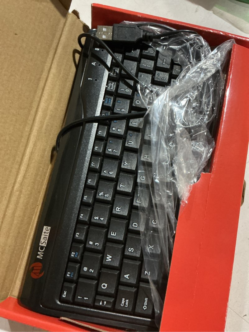 Condition photo showing As Is for super mini wired keyboard, mcsaite full size 78 keys keypad small portable fit with professional or industrial use for computer laptop mac notebook